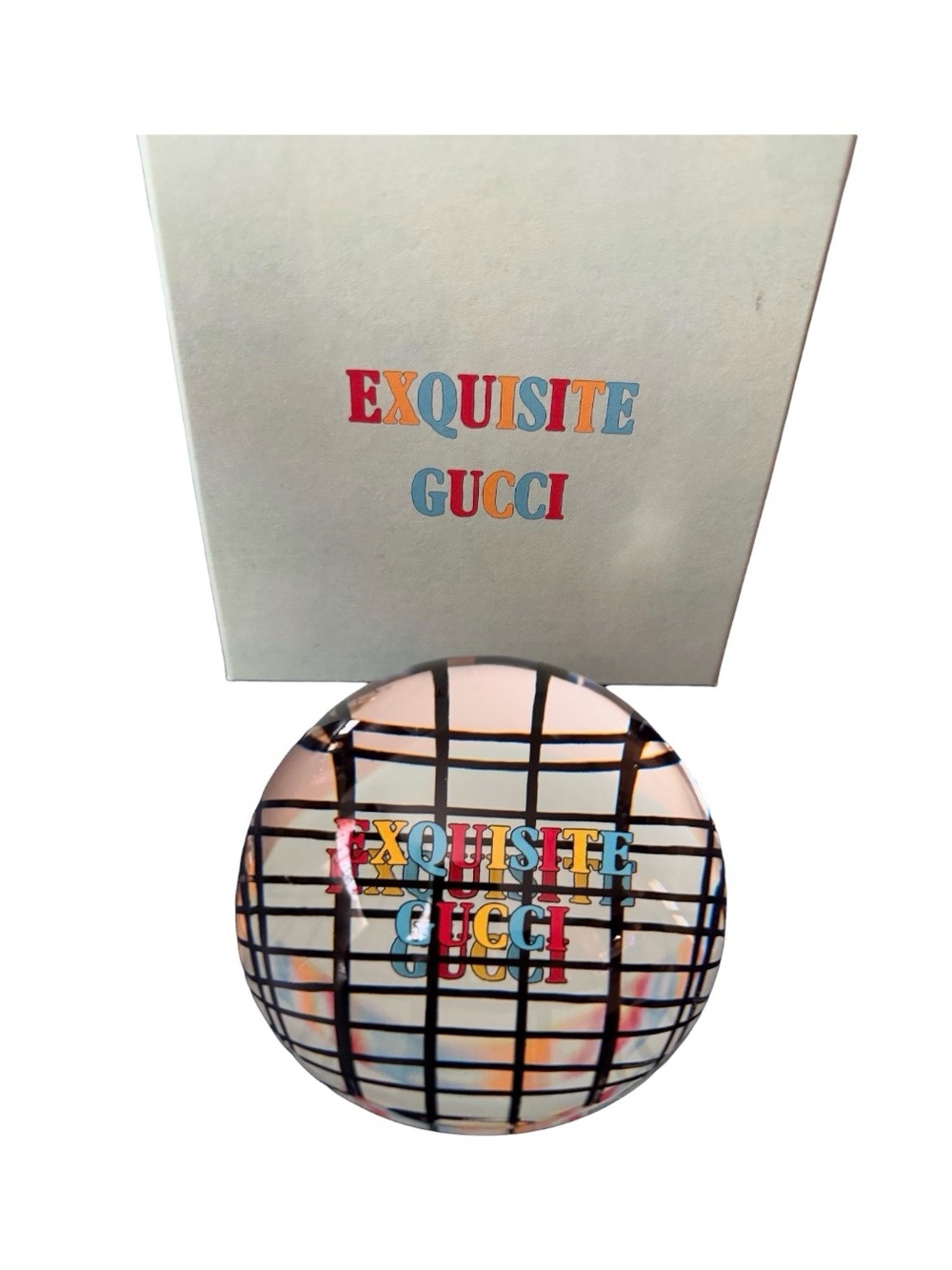 Gucci Exquisite Glass Paperweight